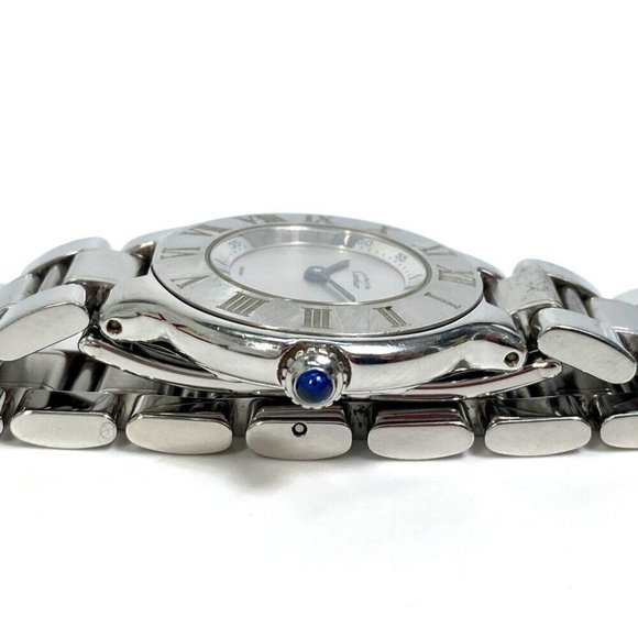 AUTHENTIC CARTIER W10109T2 1340 Must21 Vantian SM quartz Wristwatch - Picture 6 of 11